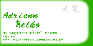 adrienn melko business card